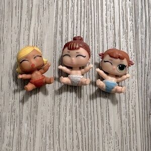 LOL Surprise! Little Sisters set of 3 babies. Rare, hard to find.